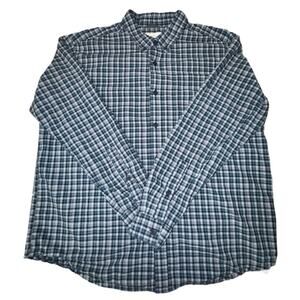 Columbia Cotton Button down Blue Check Men’s Shirt Sz XL